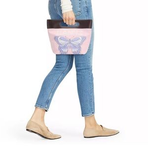 Ganni canvas tote with detachable strap $235